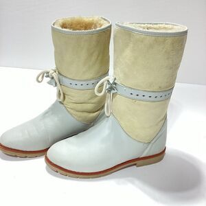 Richard Draper Lined Sheepskin Leather Boots Size 6